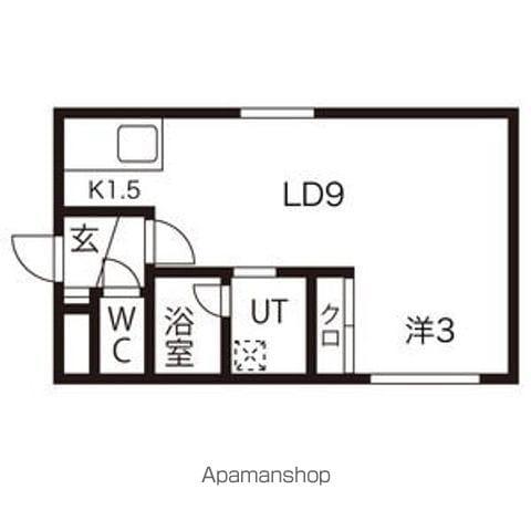 アーバンクラスタ元町Ⅱ(1LDK/1階)の間取り写真