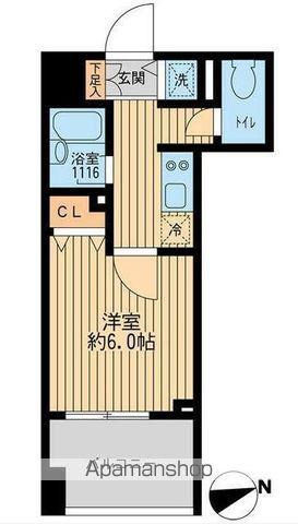 クリオ戸越銀座壱番館(1K/8階)の間取り写真