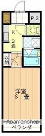 エコール久米(1K/3階)の間取り写真