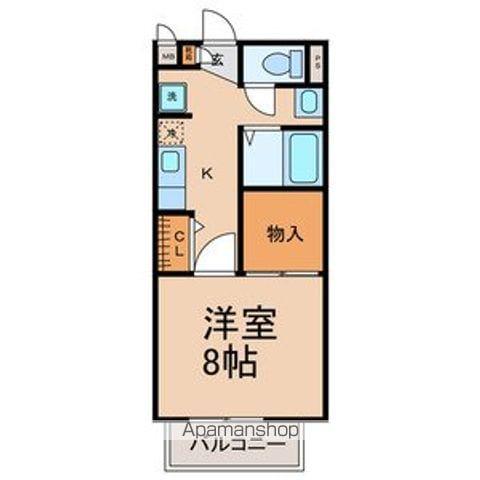 ソフィア ノダ(1K/1階)の間取り写真