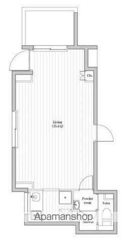 ASTILE四谷(1K/1階)の間取り写真