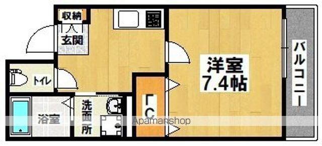 アクアパレス(1K/3階)の間取り写真