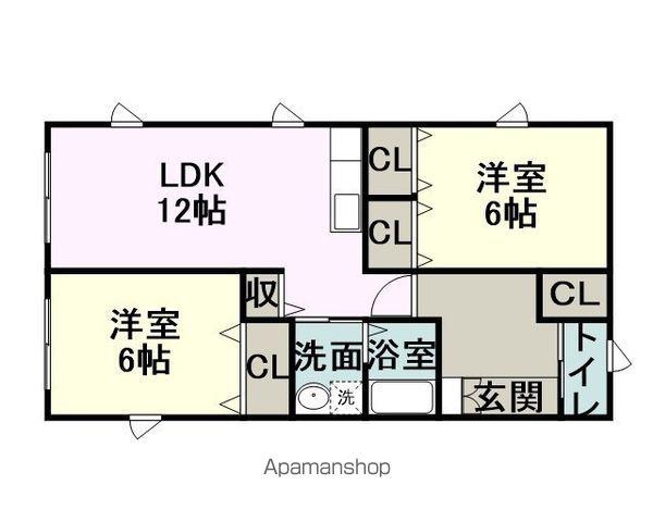 スプレンダーⅡ(2LDK/1階)の間取り写真