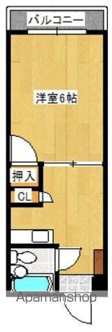 長谷川ビル(1DK/3階)の間取り写真