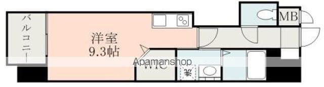 フルール米屋町(ワンルーム/6階)の間取り写真