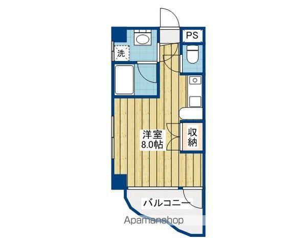 Kプラグレス(ワンルーム/3階)の間取り写真