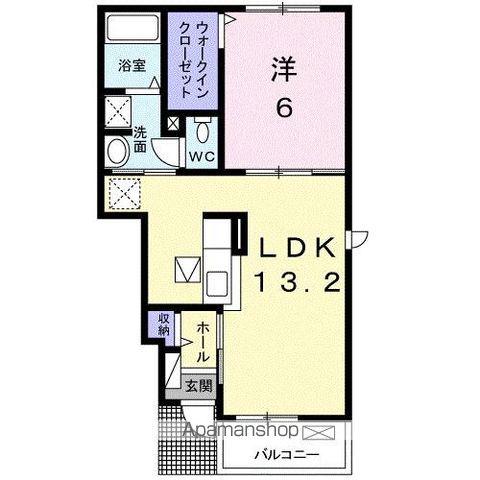 セレーナ・ルーチェ(1LDK/1階)の間取り写真