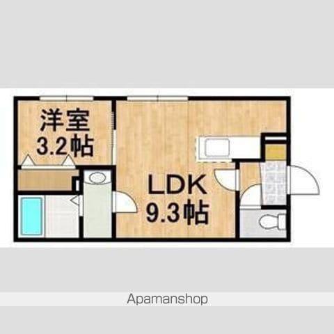 MARRIOTT F ビレッジ(1LDK/2階)の間取り写真