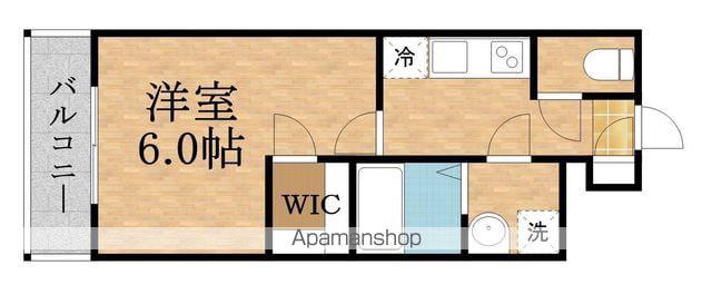 ESLEAD大阪城(1K/2階)の間取り写真