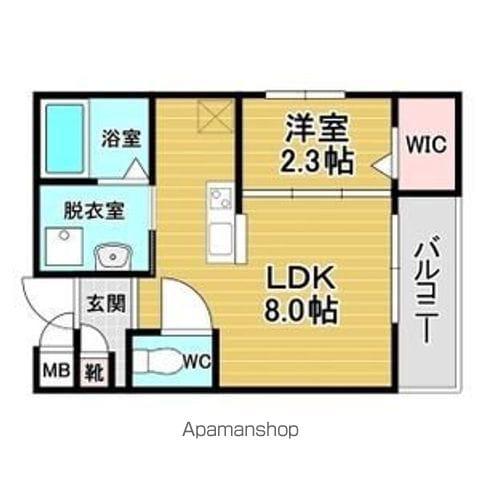 リアコート千里丘Ⅰノース(1LDK/3階)の間取り写真
