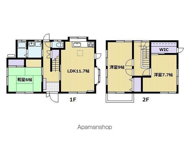 長野県佐久市 2階建 築31年(3LDK)の間取り写真