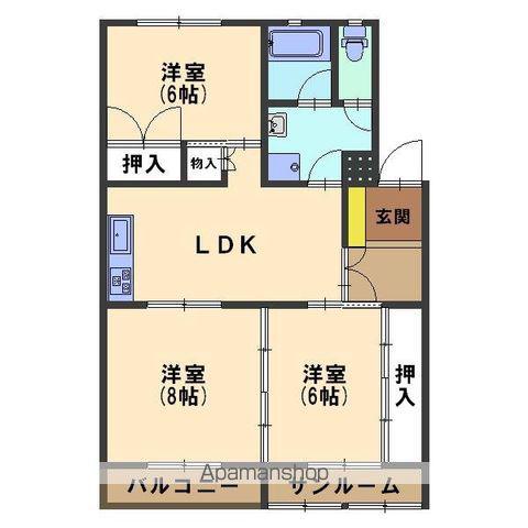 ドリームシャインイトー(3LDK/3階)の間取り写真