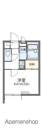 レオパレスなでしこ(1K/1階)の間取り写真