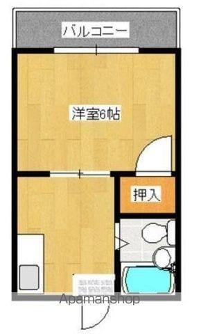 コート新北Ⅰ(1K/3階)の間取り写真