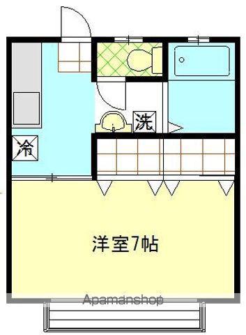 ハイムレイメイ(1K/1階)の間取り写真