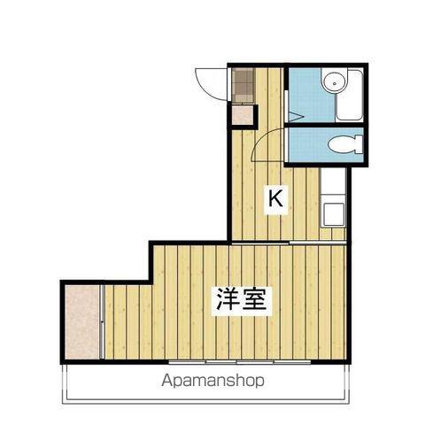 ハイツサンシャイン(1K/4階)の間取り写真