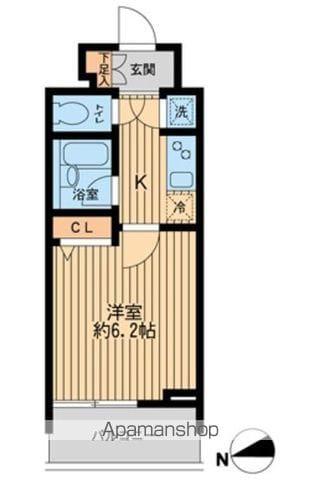 HF早稲田レジデンス(1K/11階)の間取り写真