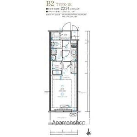 ディアレイシャス名古屋太閤通Ⅳ(1K/10階)の間取り写真