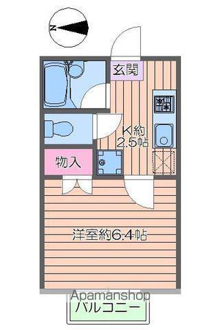 パルク・ステューディオA(1K/1階)の間取り写真