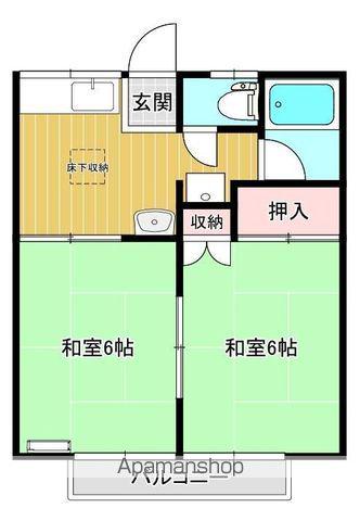 メゾンビィーズ(2K/2階)の間取り写真