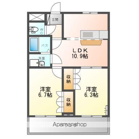 ライブリーコート(2LDK/1階)の間取り写真