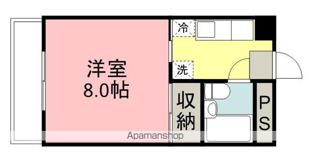 宮町リトル・ヒルズ(1K/2階)の間取り写真