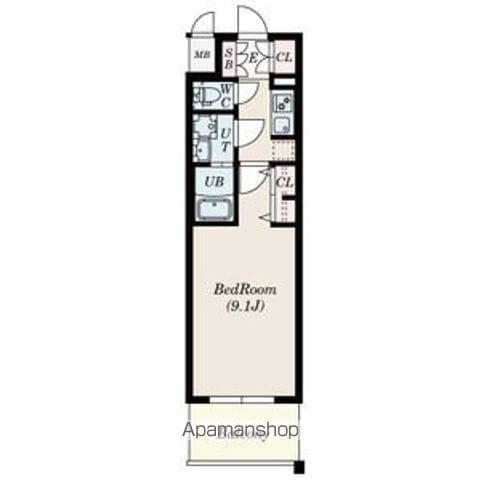 S-RESIDENCE鶴舞II(1K/7階)の間取り写真
