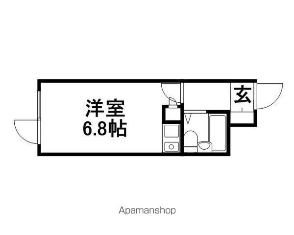 ダイアパレス大通第2(ワンルーム/3階)の間取り写真