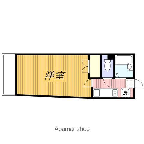 とうすい(1K/1階)の間取り写真