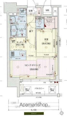 プレサンス鶴舞公園ウィズ(1LDK/11階)の間取り写真