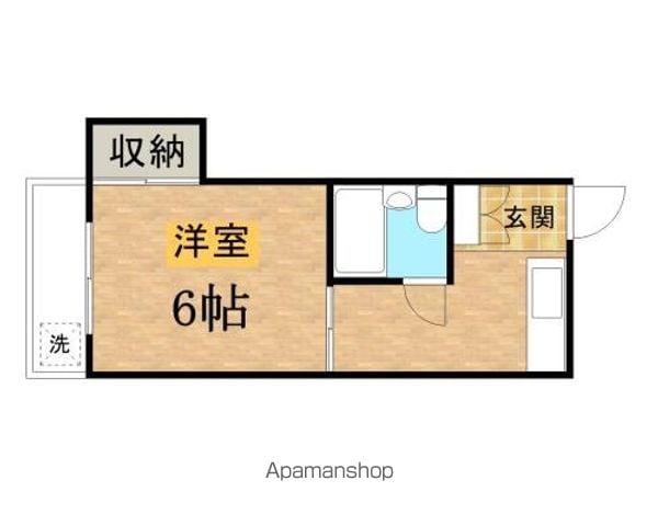 レジデンス小林(1K/2階)の間取り写真