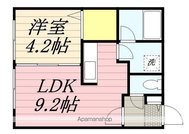 CHAMBRE南郷(1LDK/1階)の間取り写真