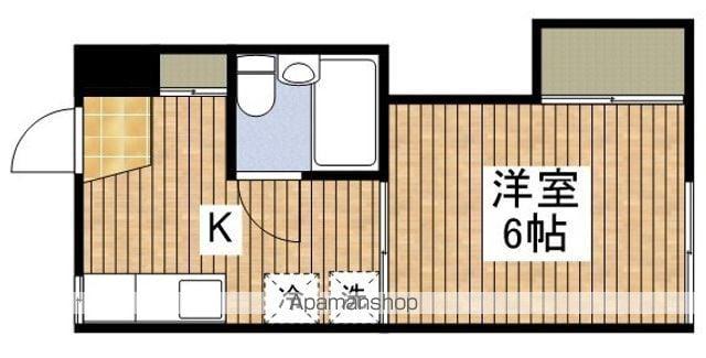 コーポノア(1K/2階)の間取り写真
