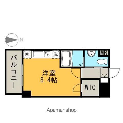 リベール名駅南(ワンルーム/10階)の間取り写真