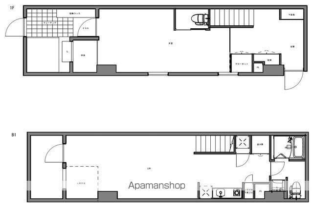 ハイリーフ芝大門(1LDK/1階)の間取り写真