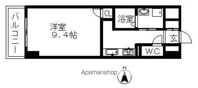 スタジオスクエア大須(1K/6階)の間取り写真