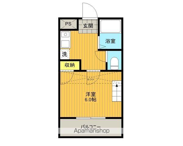 パルーム並木(1K/1階)の間取り写真