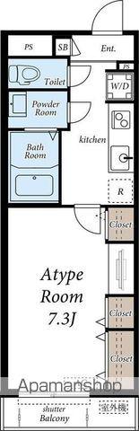 グレイス大塚・帝京大学(1K/2階)の間取り写真