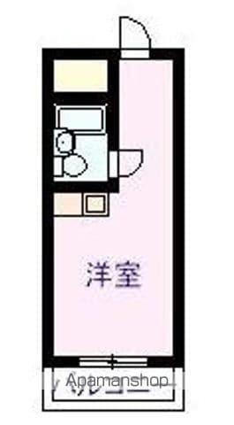 シティールームフラット(ワンルーム/3階)の間取り写真