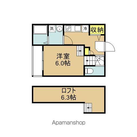 アイディールホームLILY(1K/2階)の間取り写真