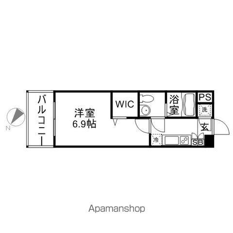 AMARIGE(1K/1階)の間取り写真