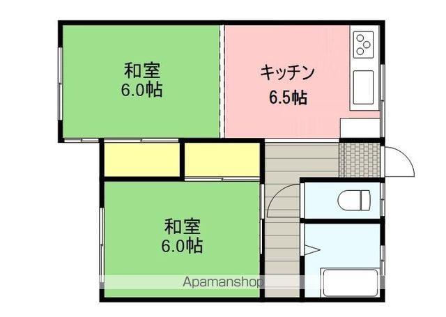 エビスコーポ(2DK/3階)の間取り写真