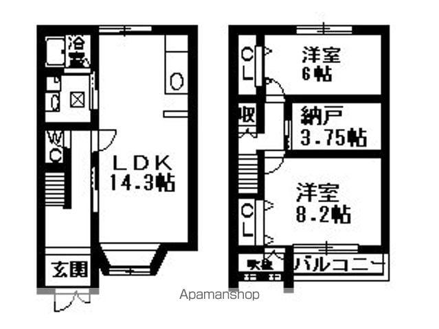 ヴィラコンフォール(2SLDK)の間取り写真