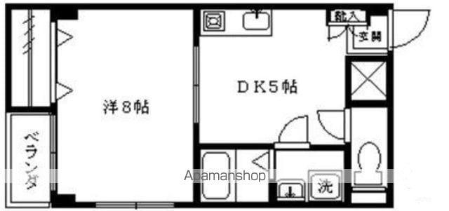 高円寺三宅ビル(1DK/4階)の間取り写真