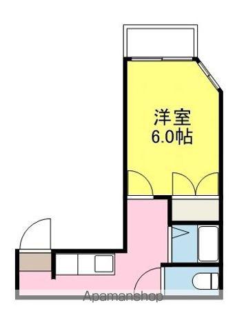 アルフォンソ(1K/3階)の間取り写真