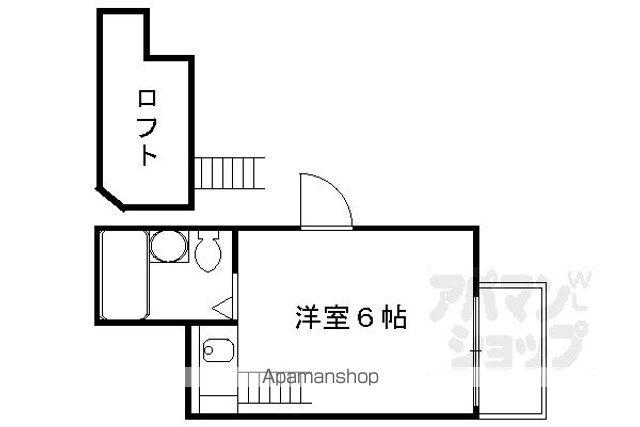 観月コーポ(ワンルーム/1階)の間取り写真