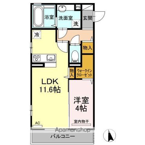 ロード88 ミヨシ(1LDK/3階)の間取り写真