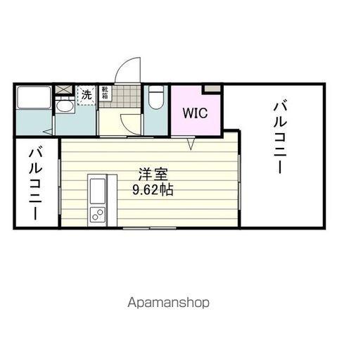 1016TOWERS(ワンルーム/5階)の間取り写真