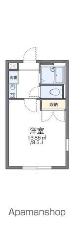 レオパレスルーチェ高畑(1K/1階)の間取り写真