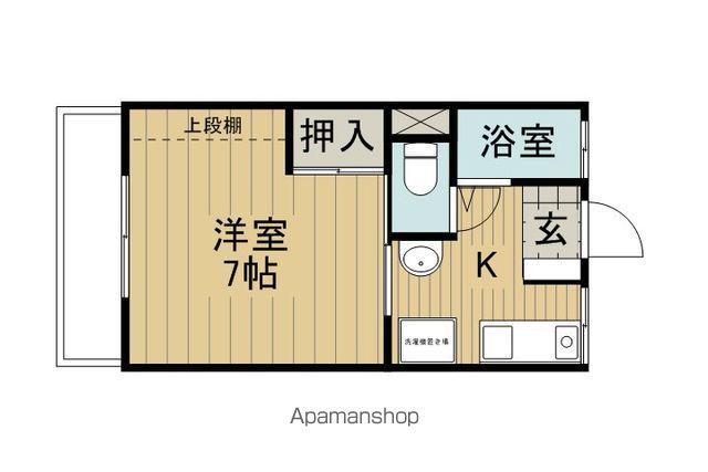 文出マンションB棟(1K/2階)の間取り写真